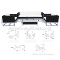 garden furniture rattan tables chair sofa set furniture living room MCD1002